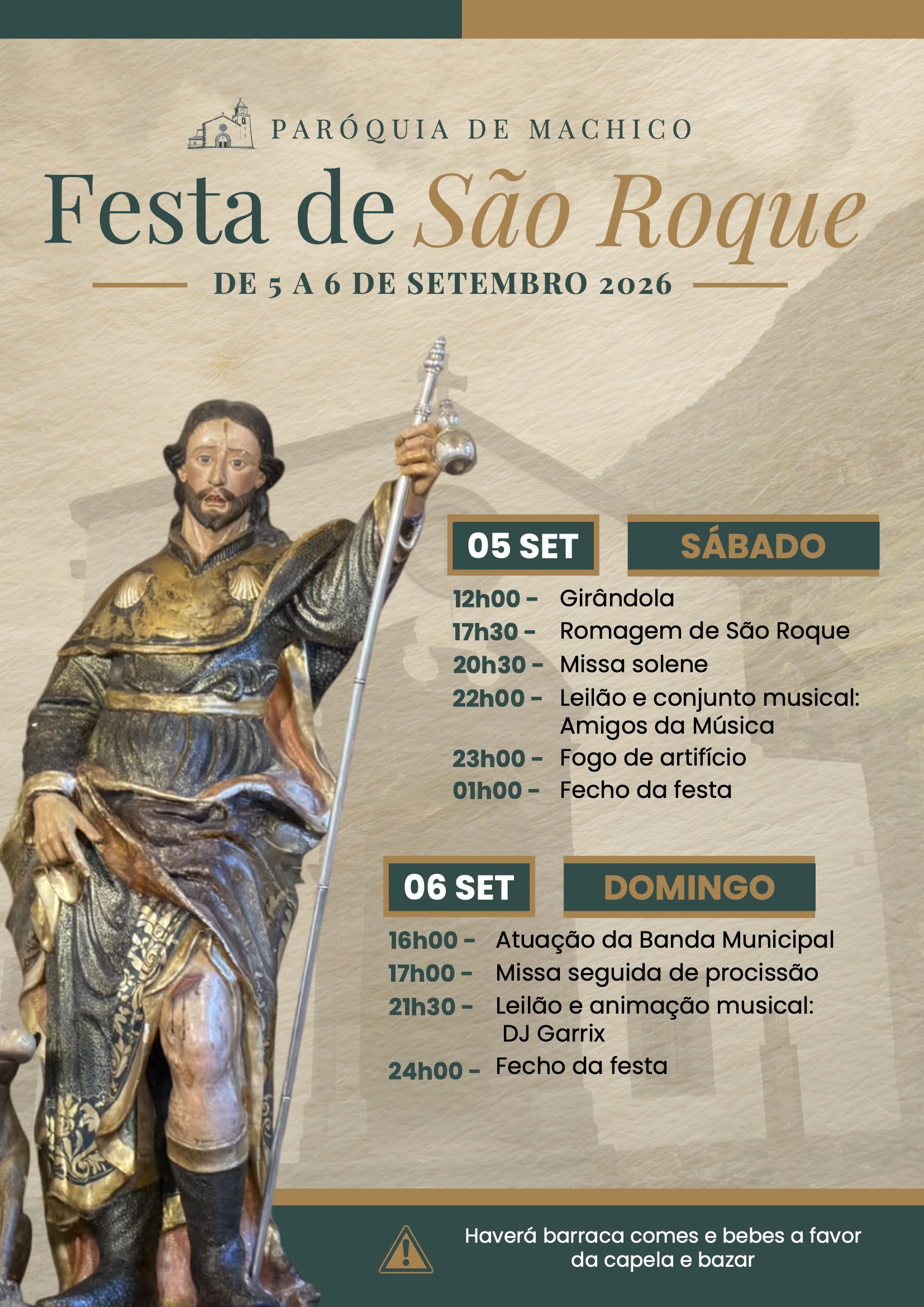 Festa de São Roque 2026