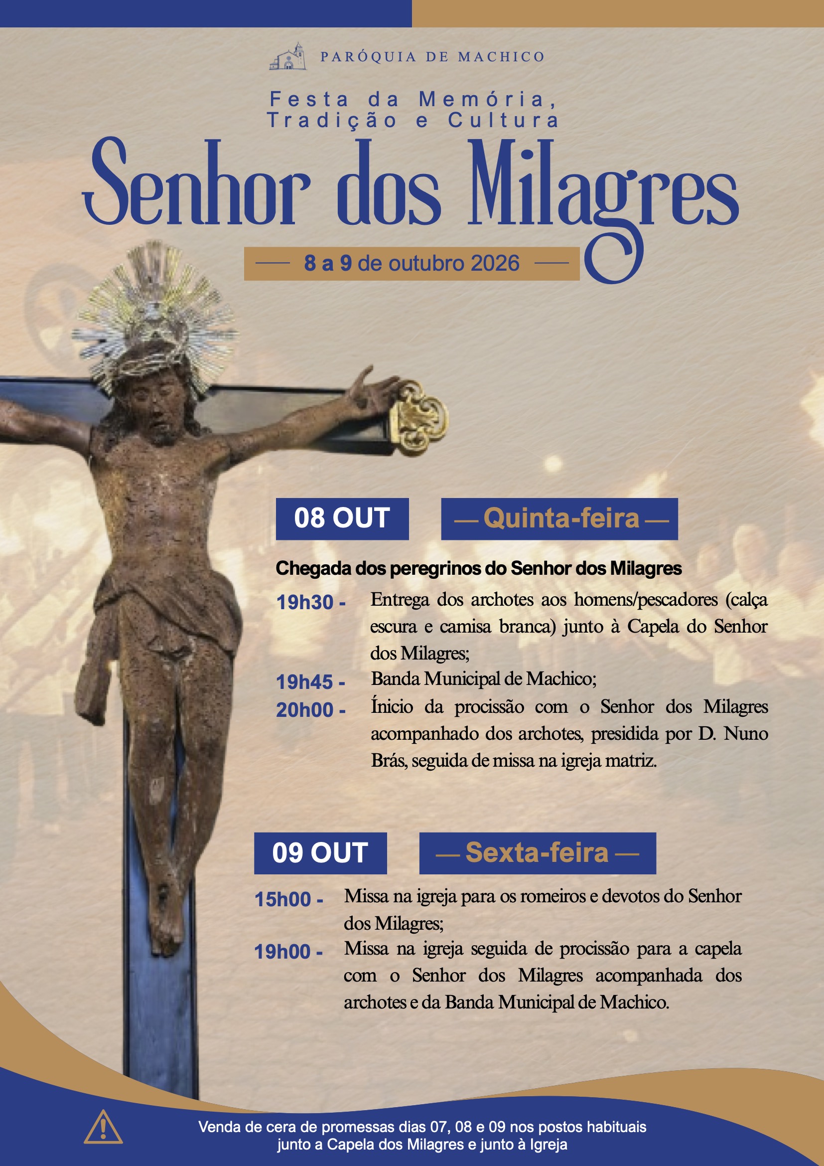 Cartaz do Senhor dos Milagres