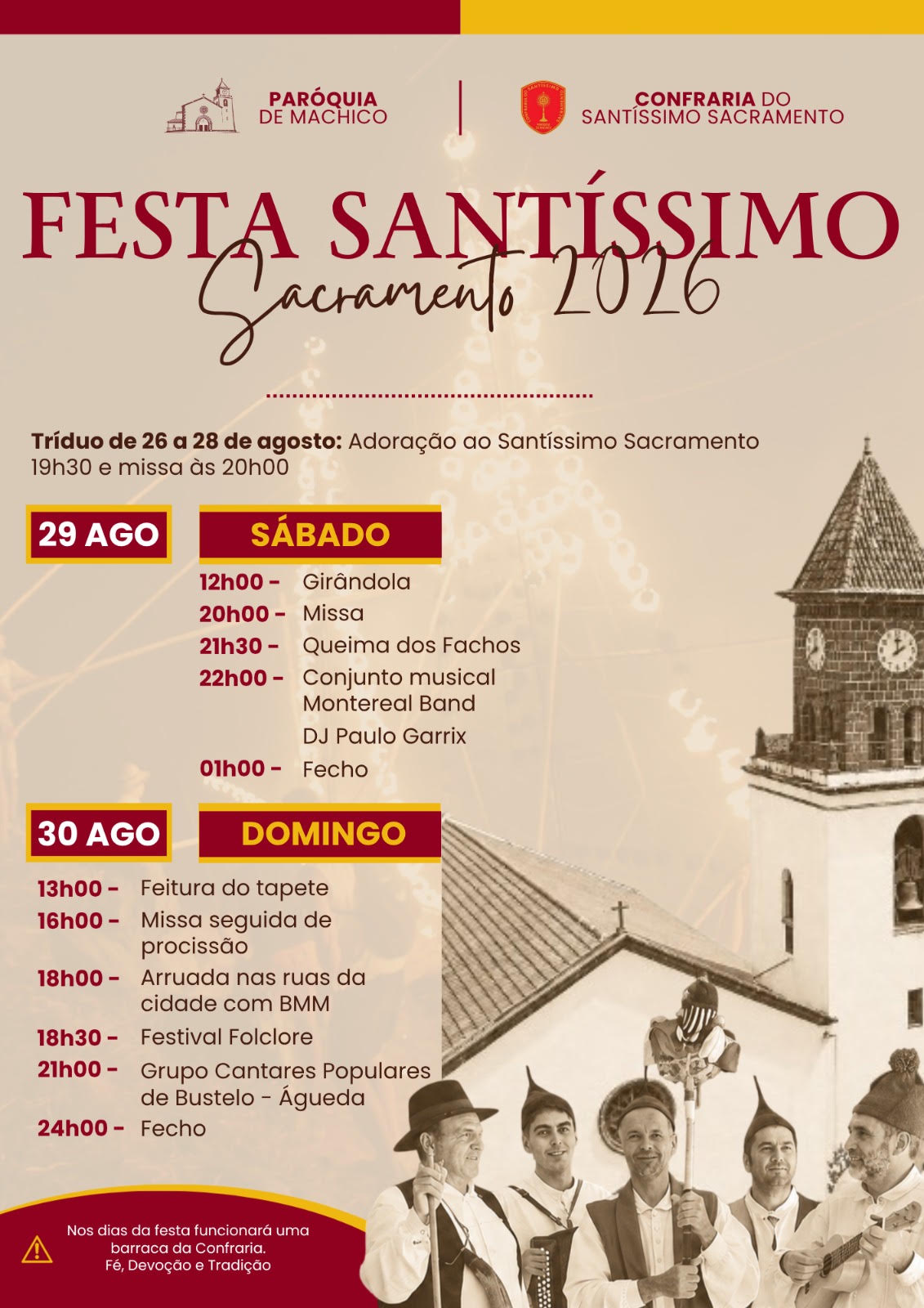 Festa do Santíssimo Sacramento 2026